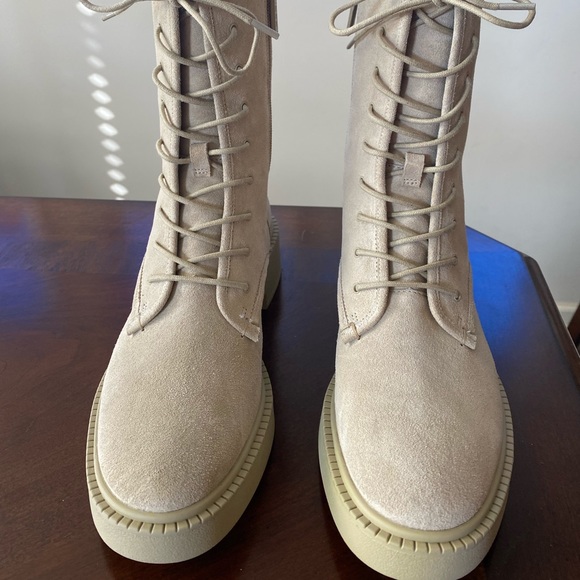 Vince Kady Lace-Up Leather Bootie Women Size 7.5 - Picture 6 of 10